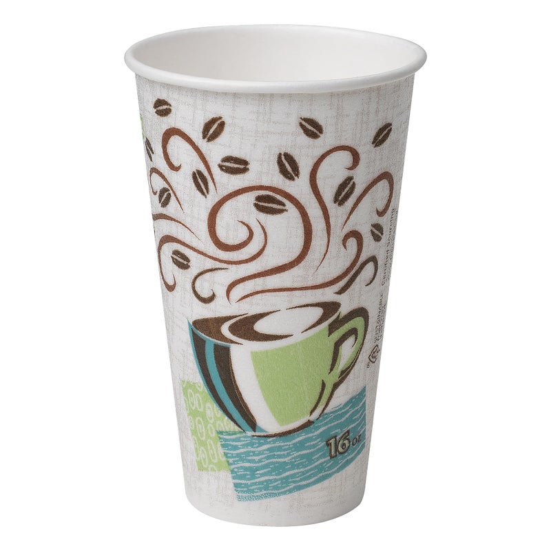 Georgia-Pacific DXE5356CD Dixie Hot Cups, Paper, 16Oz, Coffee Dreams Design, Pack of 50 - Image 2